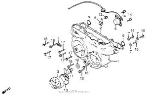 GL1100I Transmission cover + water pump
