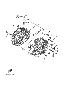 TW125 Картер двигателя
