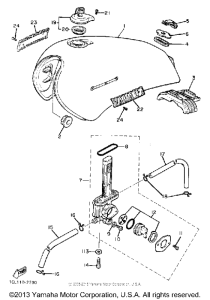 XV920K Топливный бак