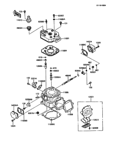 KMX125 Цилиндр и головка цилиндров
