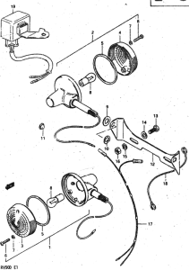 RV50 Поворотники