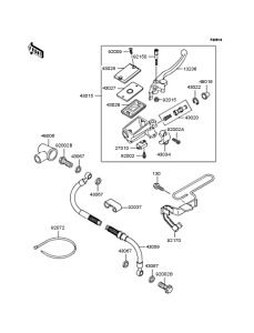 KLE400 Главный тормозной цилиндр