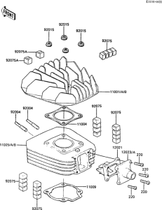 AR50 Цилиндр и головка цилиндров
