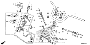 CTX700 DCT Handlebar + Top Bridge
