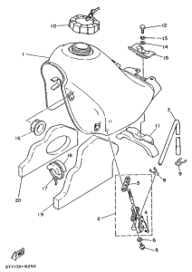 DT200R Rpservoir a carburant