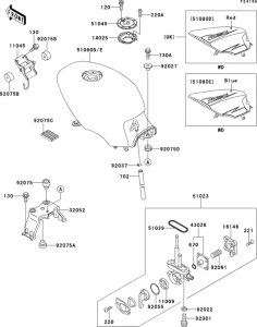 EX500 Fuel tank(1 / 2)(ex500-d2)