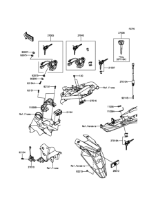 ZR800 Замок зажигания