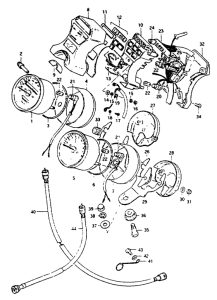 GS550 Спидометр-тахометр