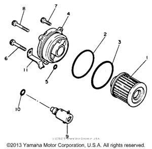 XV750E Маслянный фильтр