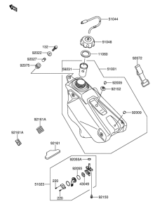 RM-Z250 Tank fuel