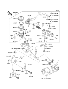 ZX1400 Главный тормозной цилиндр