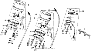 CB360 Спидометр + тахометр