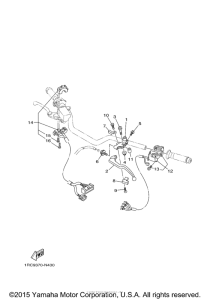 FZ09FS Рулевые переключатели