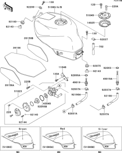 ZX600 Fuel tank(1 / 2)(zx600-f3)
