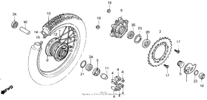 XL250R Переднее колесо