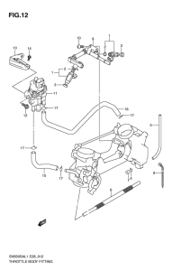 SV650 (ABS) Throttle body fitting