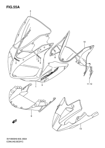 SV1000 Cowling body
