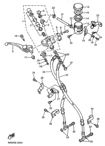 YZF750SP Главный тормозной цилиндр