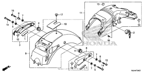 VT750RS Rear fender (3)