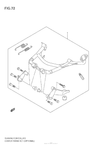 DL650 (ABS) Центральная подножка (опционально)