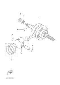 VP300 Crankshaft & piston