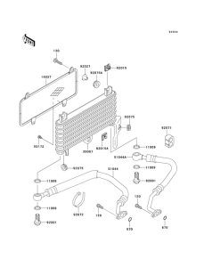 ZX600 Масляный картер