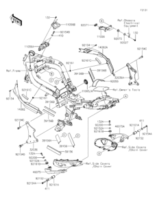 EX400 Рама ,крепежные детали