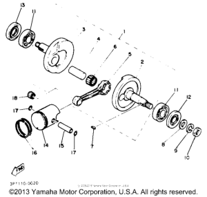 PW50E Коленвал,поршни