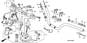 NT700V Handle pipe / top bridge