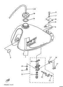 DT50MX Топливный бак