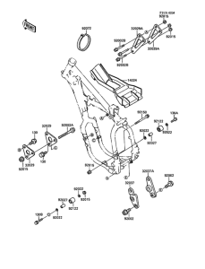 KX500 Рама ,крепежные детали