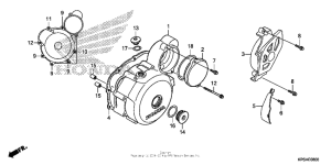  Крышка картера левая