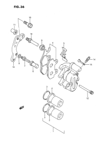 RMX250 Передний суппорт
