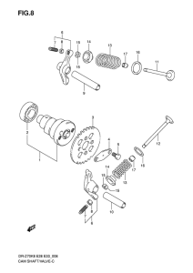 DR-Z70 Распредвал -клапана