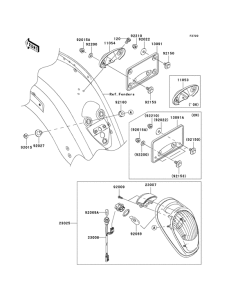 VN2000 Taillight unit ass`y
