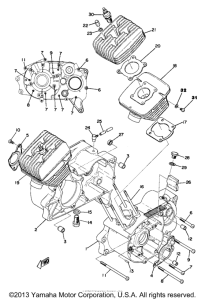TA125 Crankcase-cylinder