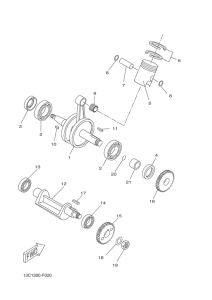 DT50RSM Crankshaft & piston
