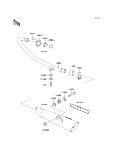 BN125 Глушитель