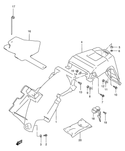 DR200 Заднее крыло
