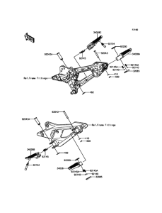 ZR800 Подножки