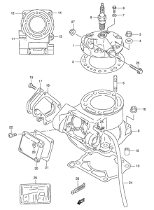 RMX250 Цилиндр