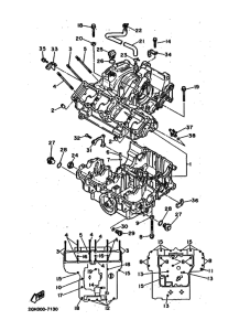 FZR1000 Картер двигателя