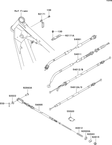 BN125 Тросы управления