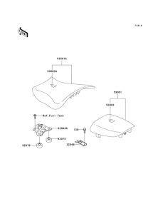 ZX636 Сиденье
