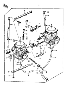 KZ440 Carburetor assy
