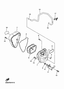 XVS1300CU Впускная система 2