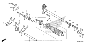 CTX700N Gearshift Drum (1)