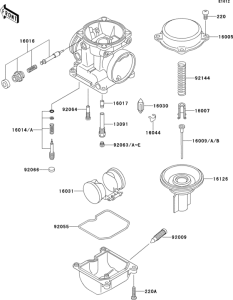 ZR1100 Карбюратор в разборе