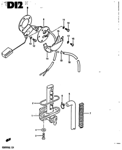 GS850 Топливный кран