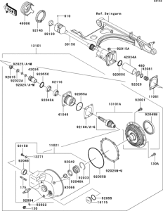 VN1500 Drive shaft / final gear(1 / 2)
